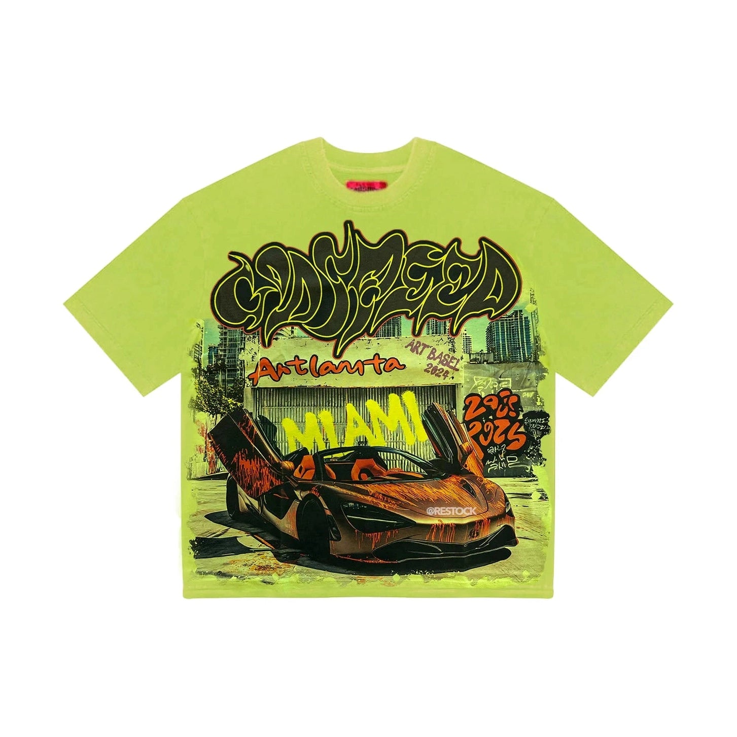 Godspeed Miami Artlanta Tee Green