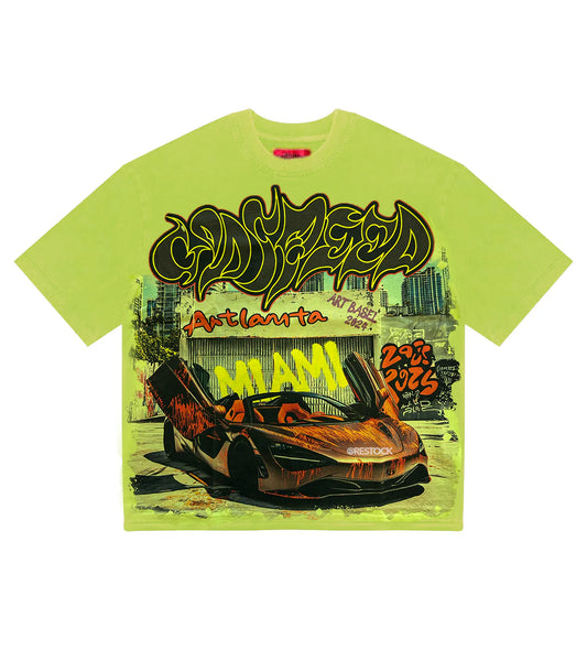 Godspeed Miami Artlanta Tee Green