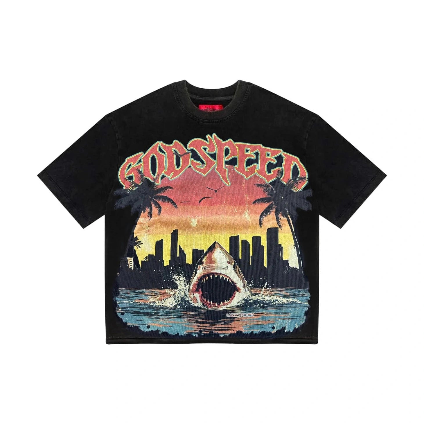 Godspeed Miami Shark Tee Black *Miami Exclusive*