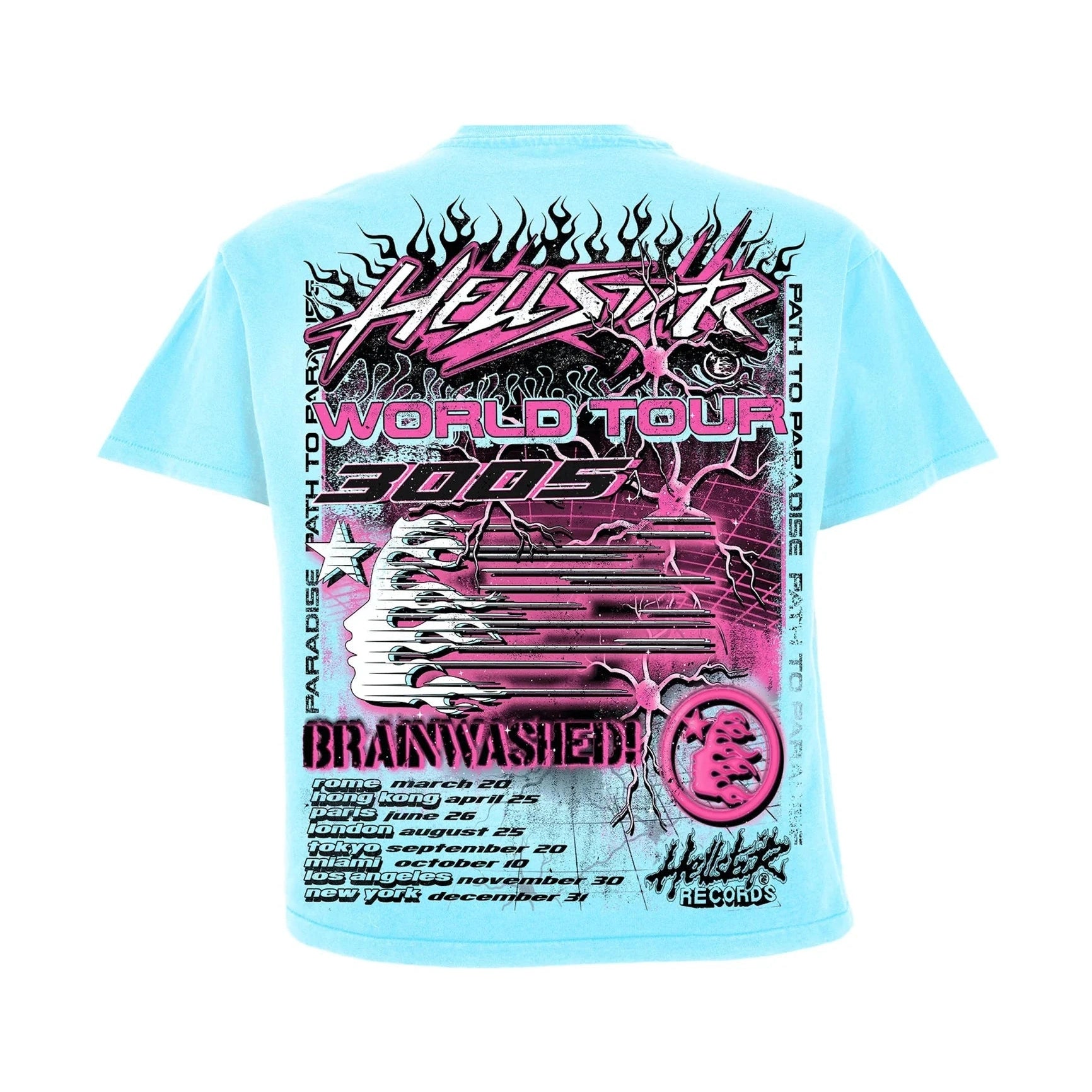 Hellstar Neuron Tour Light Blue Tee