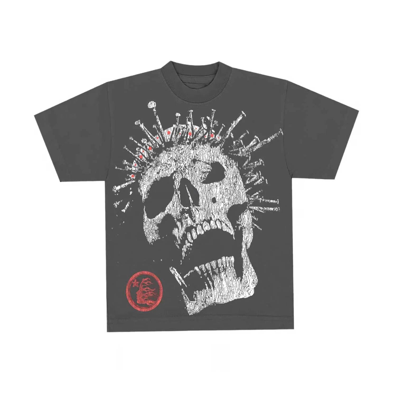 HELLSTAR STUDIOS CROWNED SKULL RHINESTONE VINTAGE BLACK