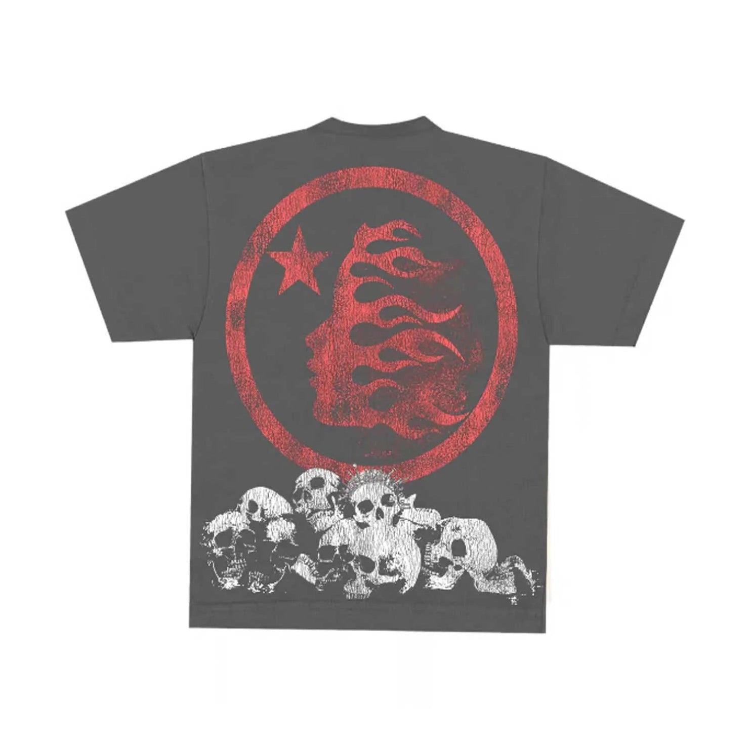 HELLSTAR STUDIOS CROWNED SKULL RHINESTONE VINTAGE BLACK