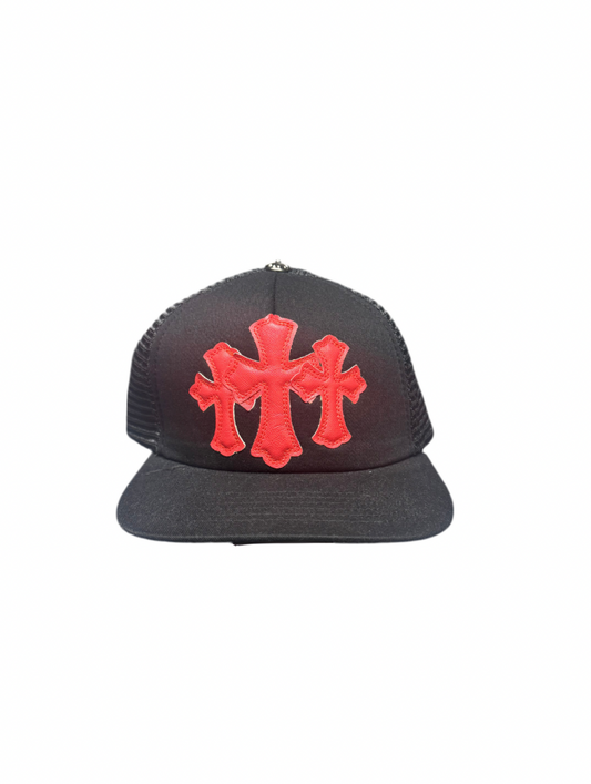 CHROME HEART THREE CROSS (rojo)