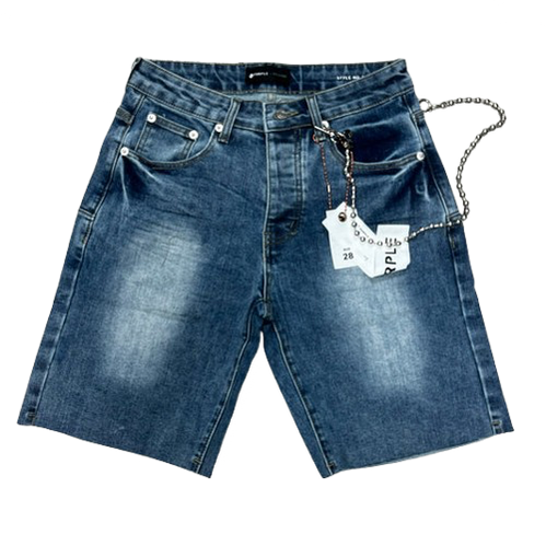 Purple jeans short 01