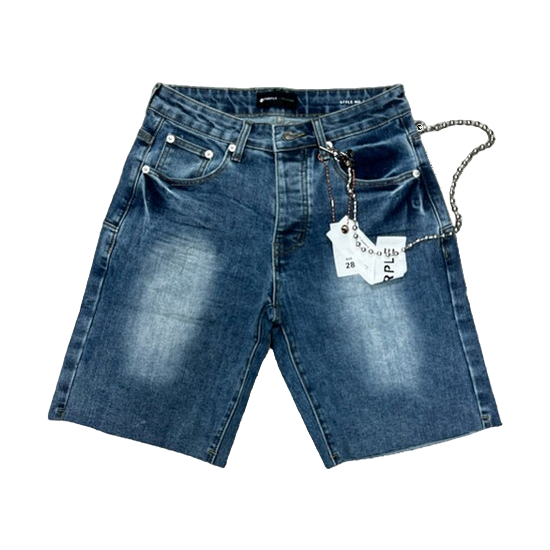 Purple jeans short 01
