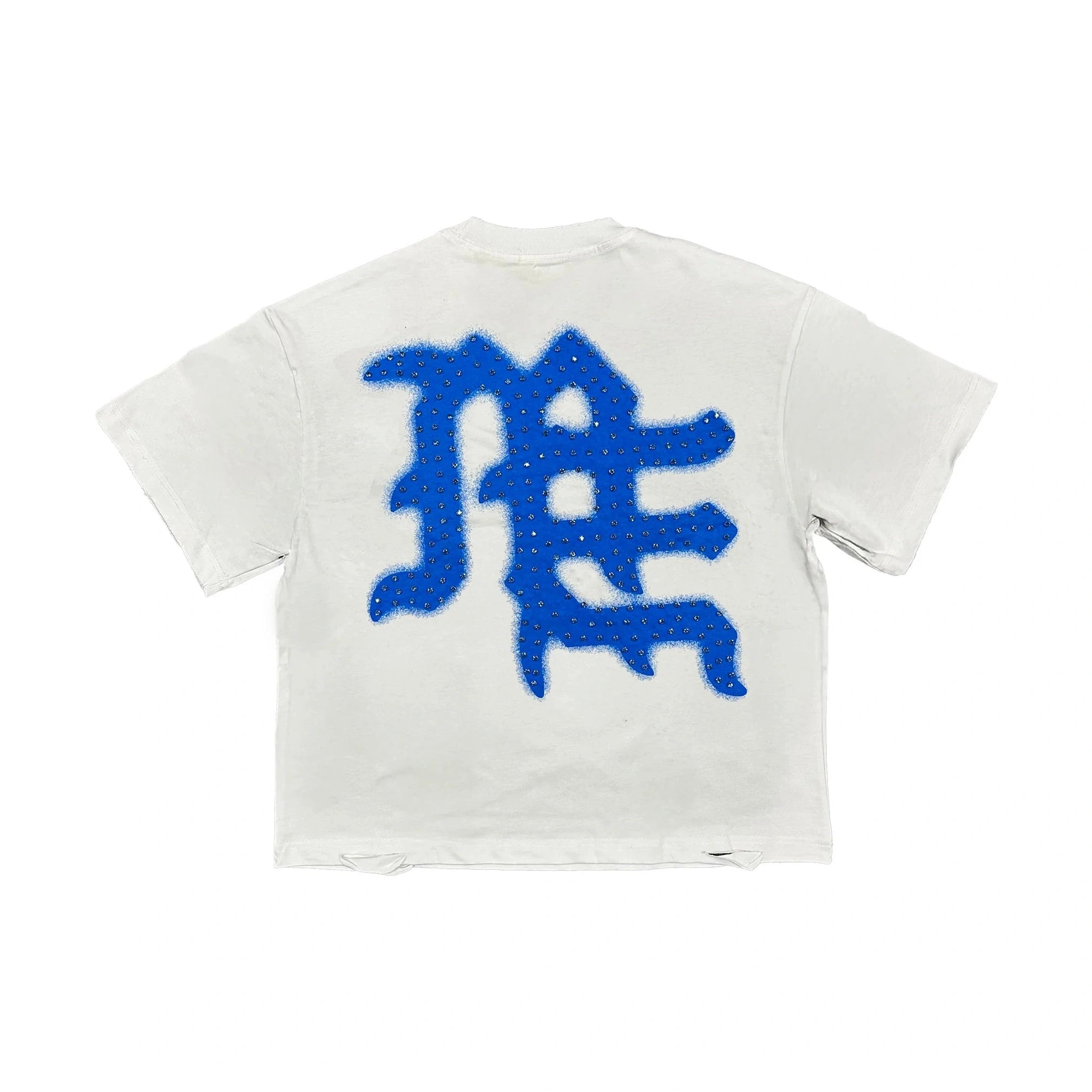 Blue ‘End’ Rhinestone Tee
