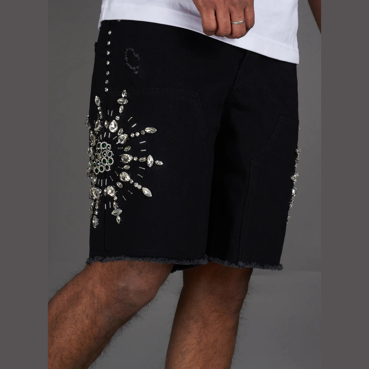 Politics Shorts - Maud - Jet Black Wash - 713