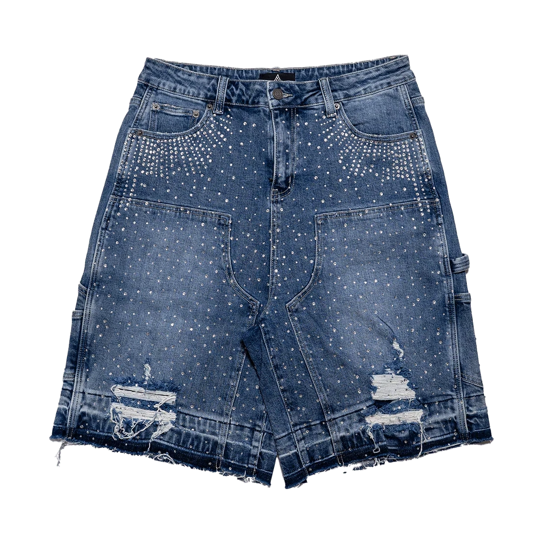 PAPER MONEY CRYSTALIZED SHORTS BLUE