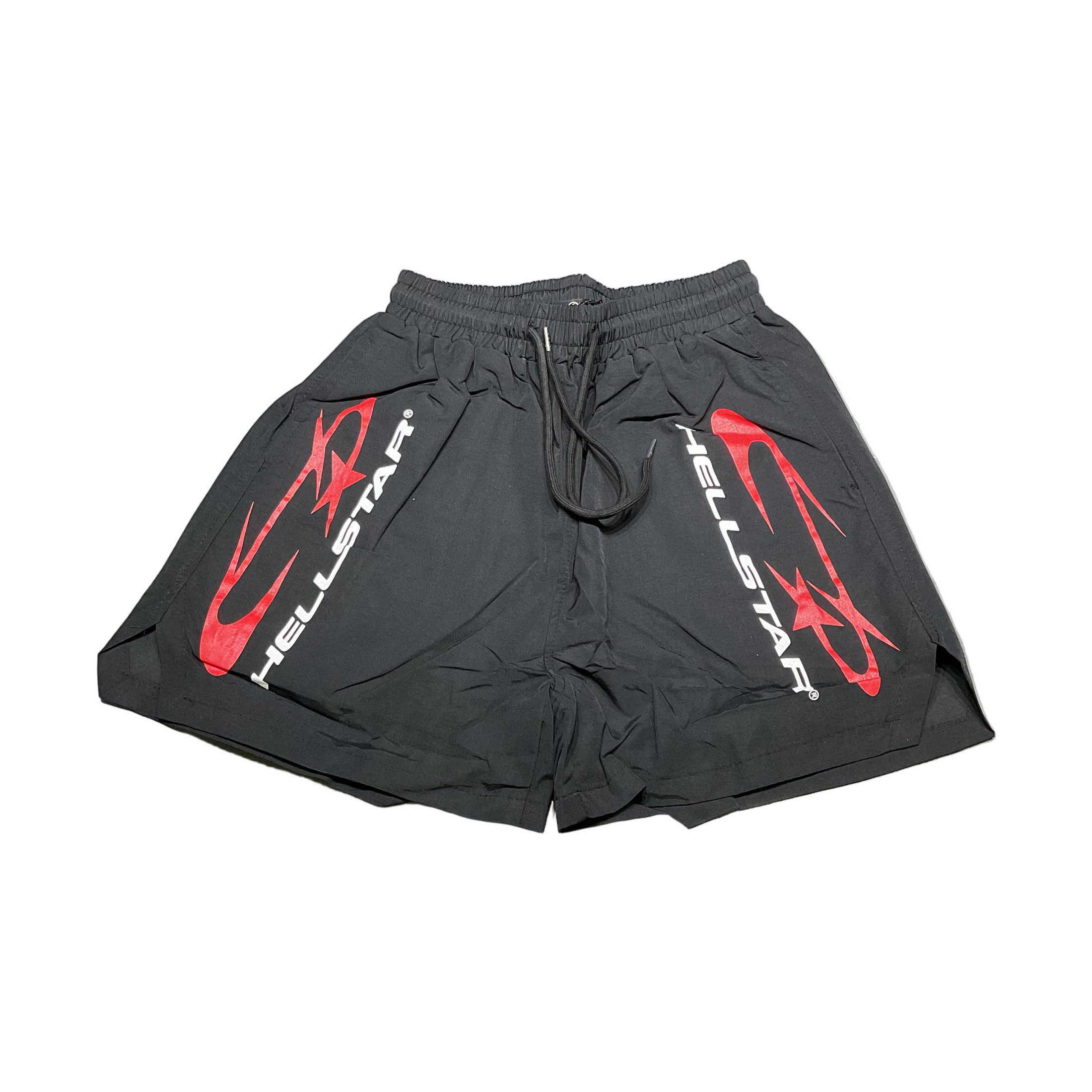 Hellstar Shorts Logo | Black / Red