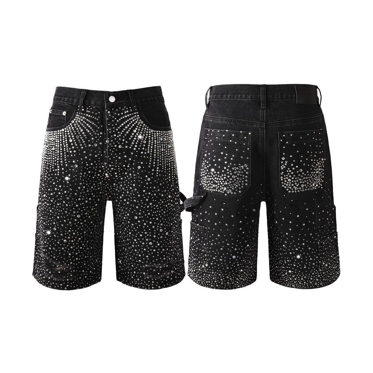 Purple jeans short Bling 11