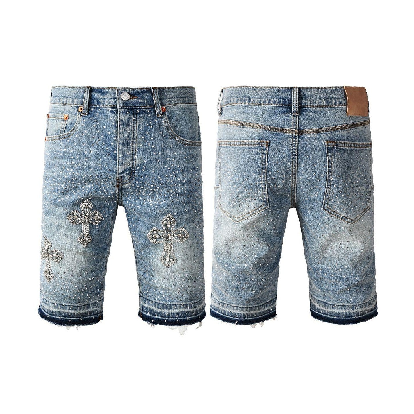 Purple jeans short Bling 12