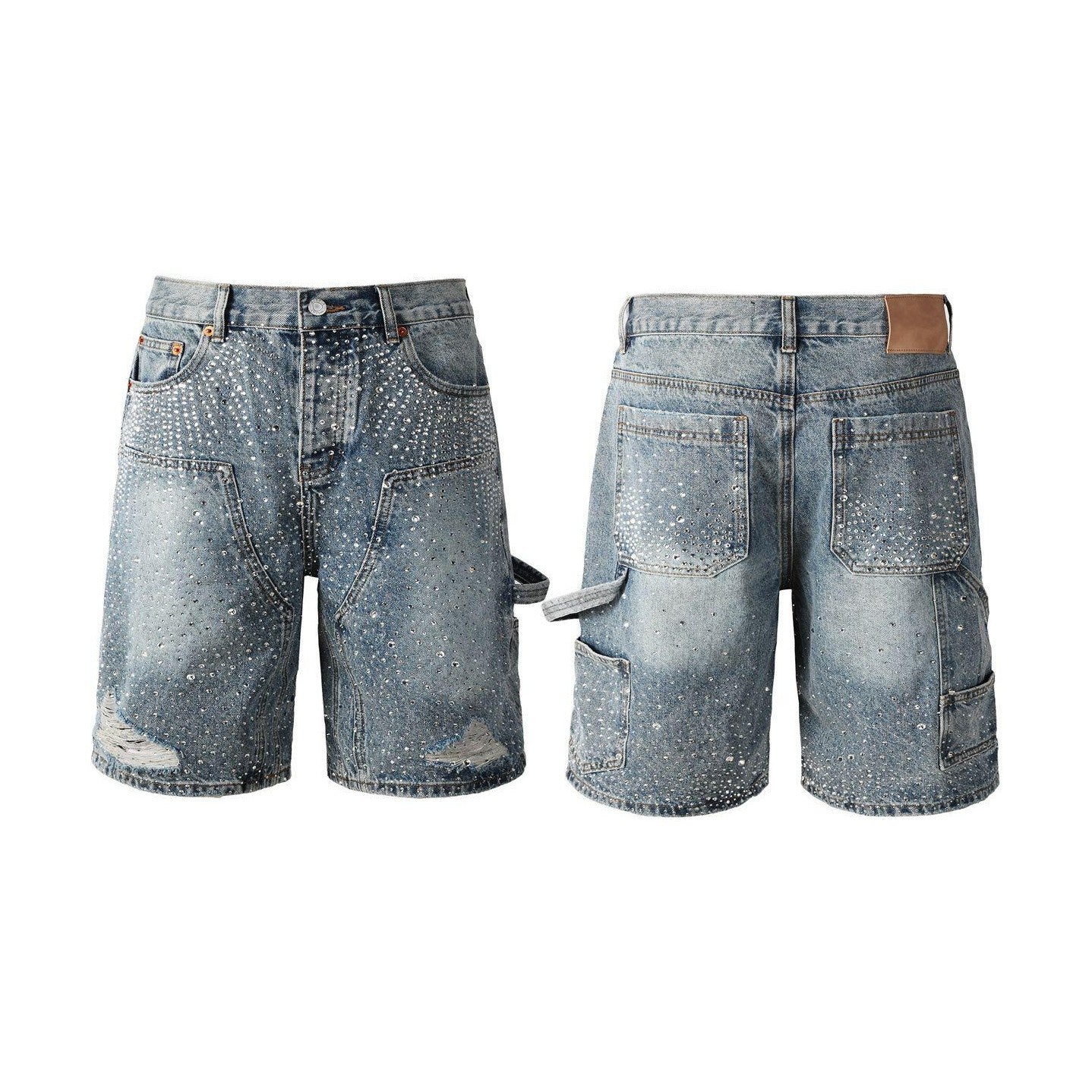 Purple jeans short Bling 10