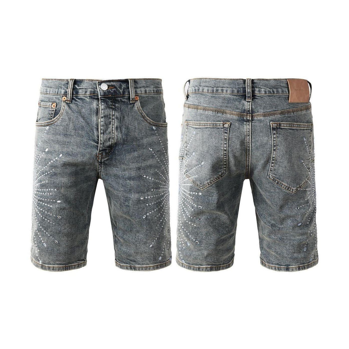 Purple jeans short Bling 09