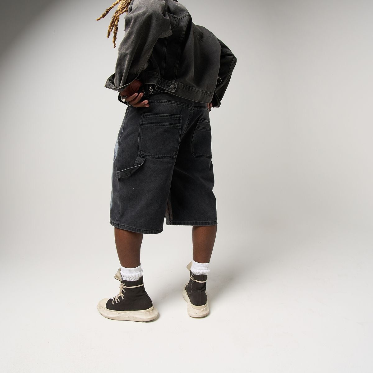 Duaa Mirror Denim Short (Mirror)