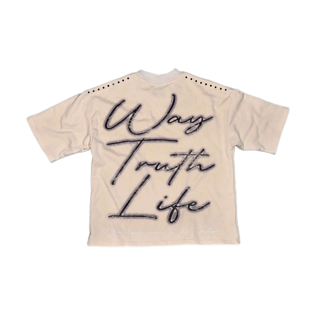 CRUCIFIXION |Beige|GLAZA- T-Shirt Oversized