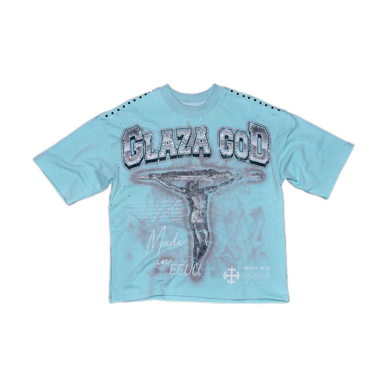 CRUCIFIXION |BLUE|GLAZA- T-Shirt Oversized