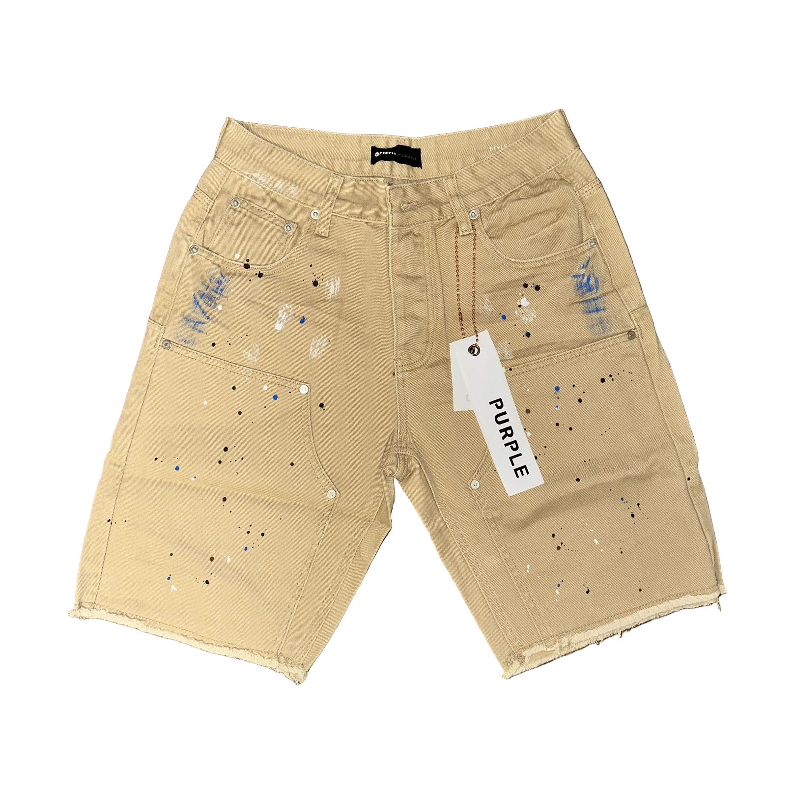 Purple jeans short 17