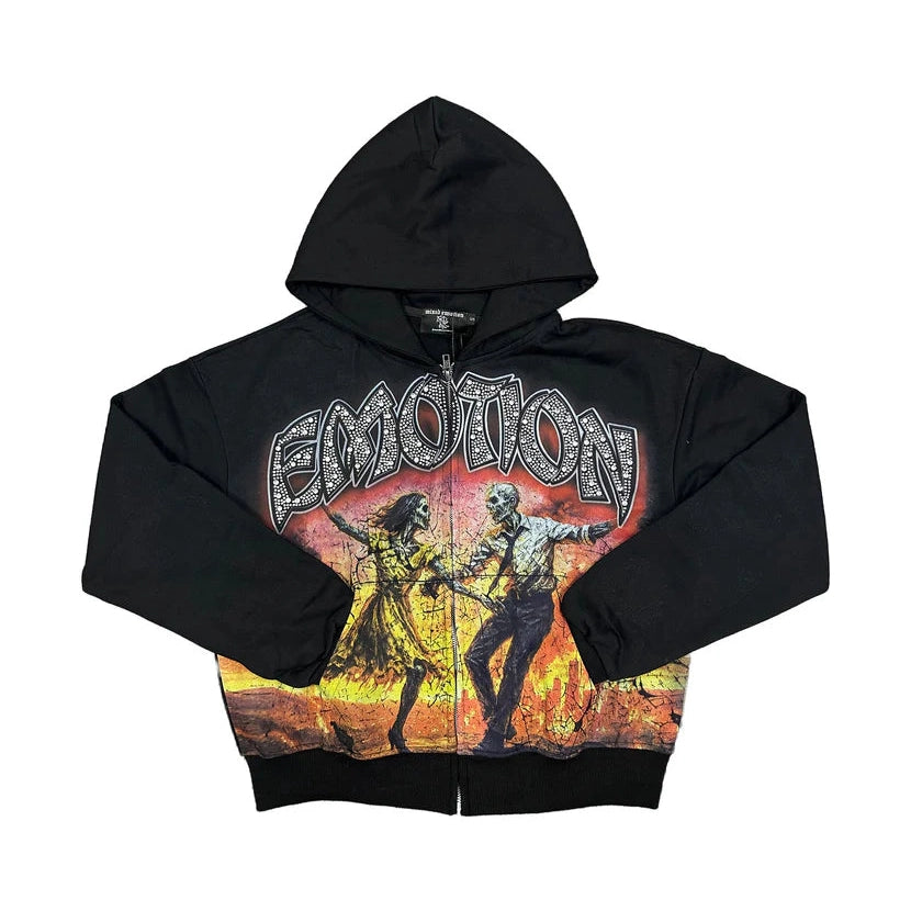 Mixed ‘Last Dance’ Rhinestone Hoodie