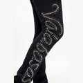 VALABASAS Black Jeans Lattice