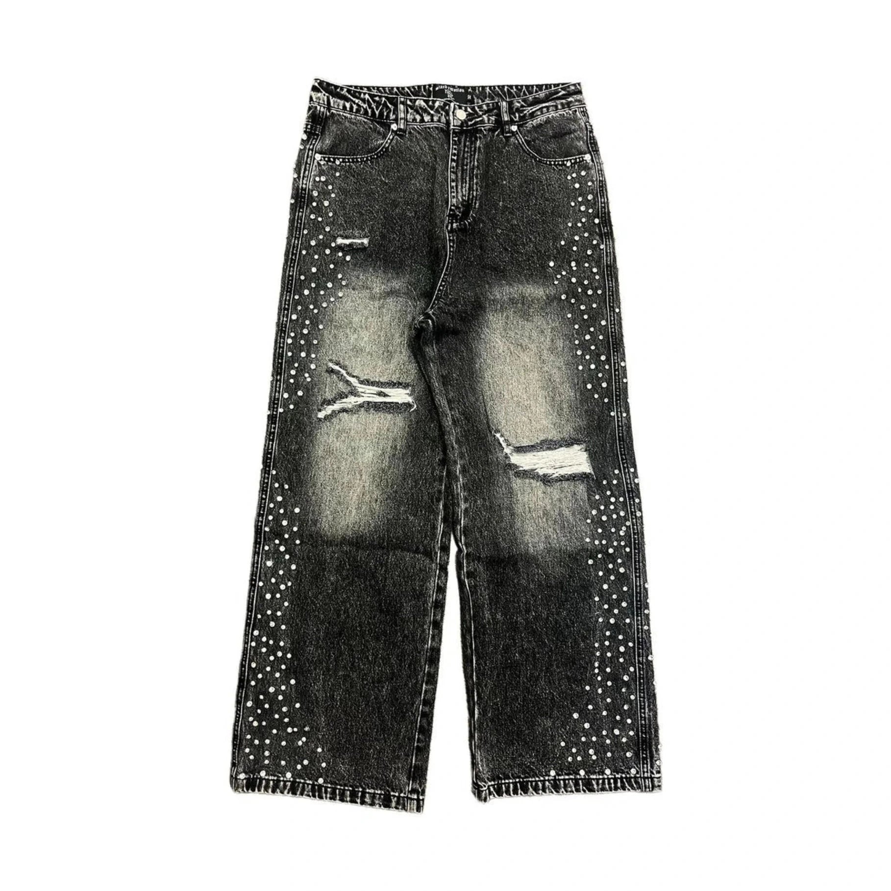 Mixed Emotion "Grey Stone" Baggy Jeans