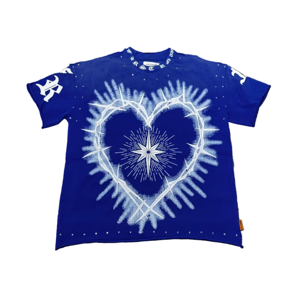FIRST ROW  BLUE BRILLIANCE HEART
