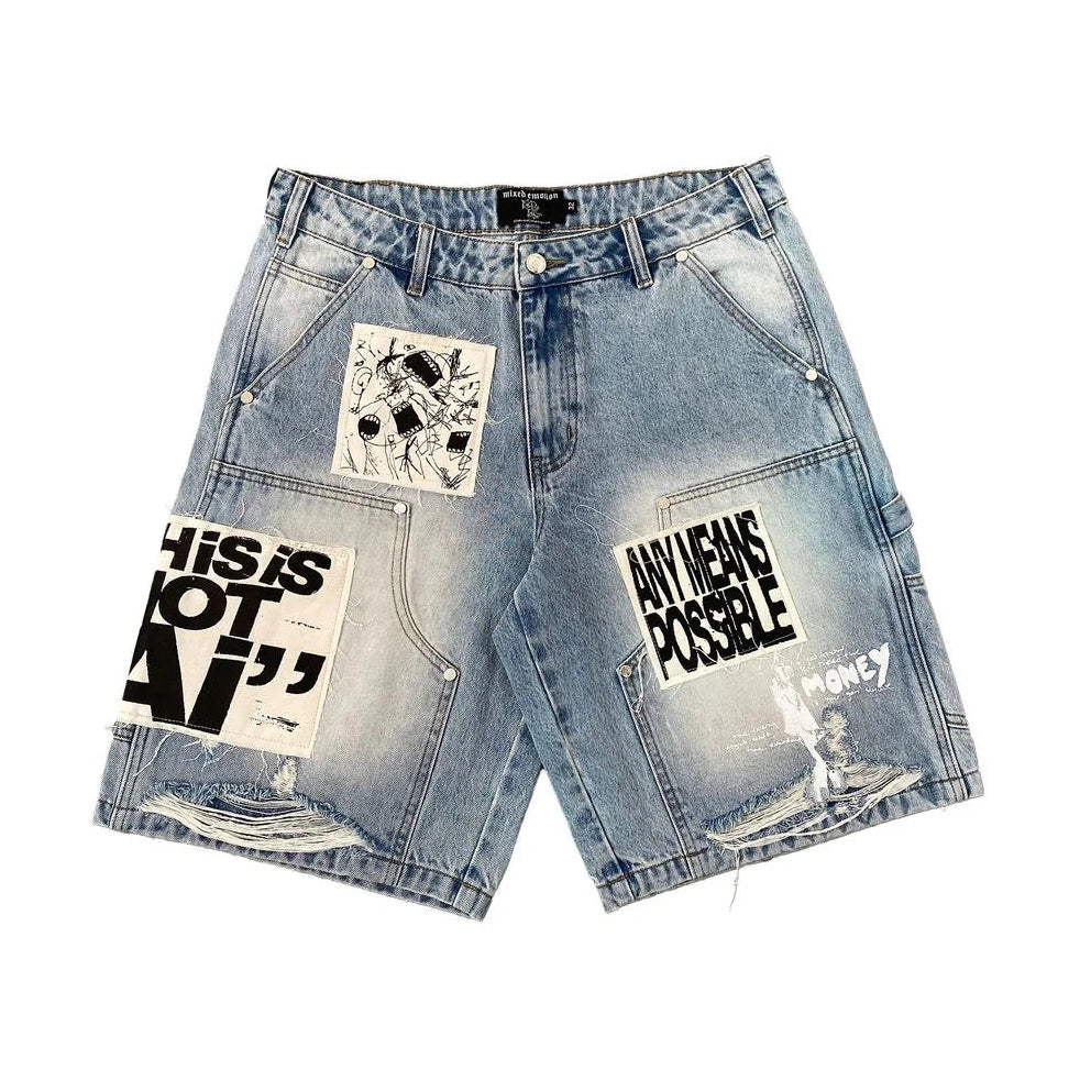 Mixed Emotions Short “Any Means” BLUE