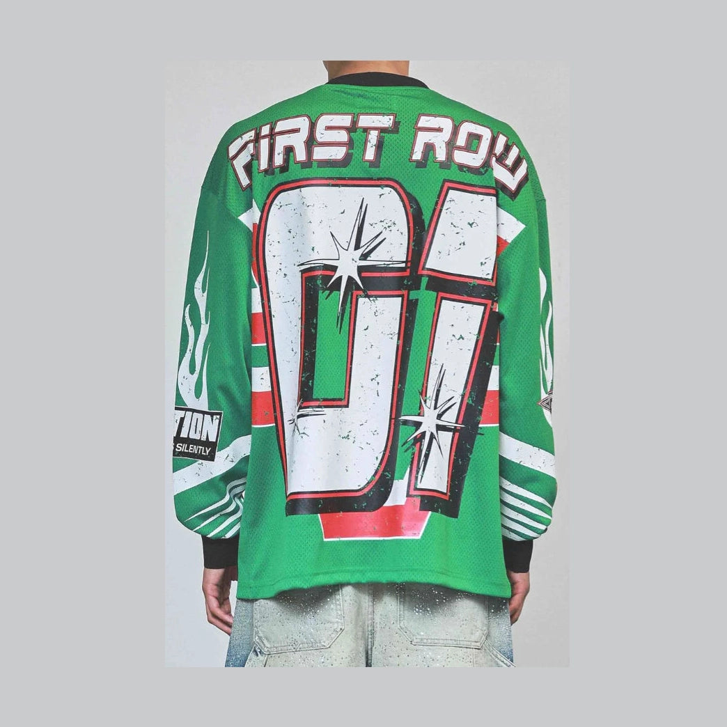 First Row Hard Racing Sport Jersey - Green