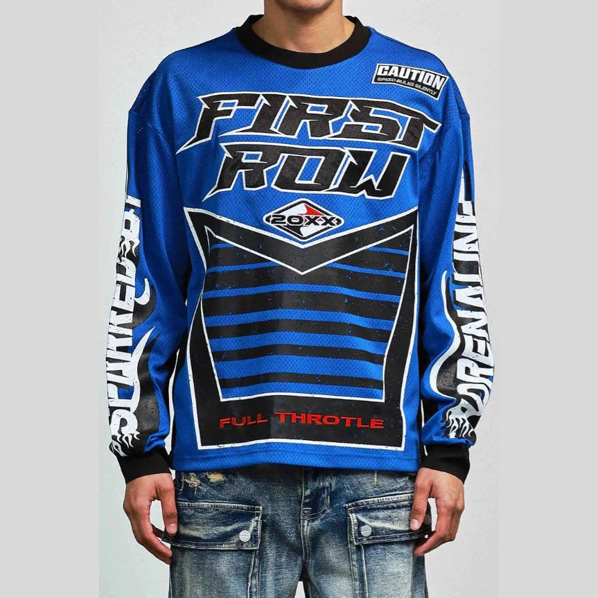 First Row Sparked Adrenaline Sport Jersey Blue