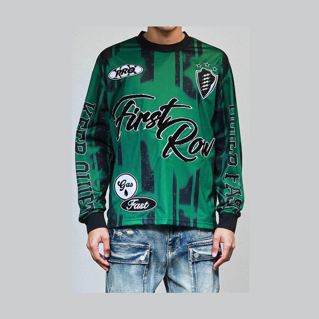 First Row Sparked Adrenaline Sport Jersey Green