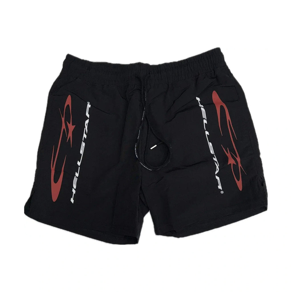 Hellstar Shorts Logo | Black / Red