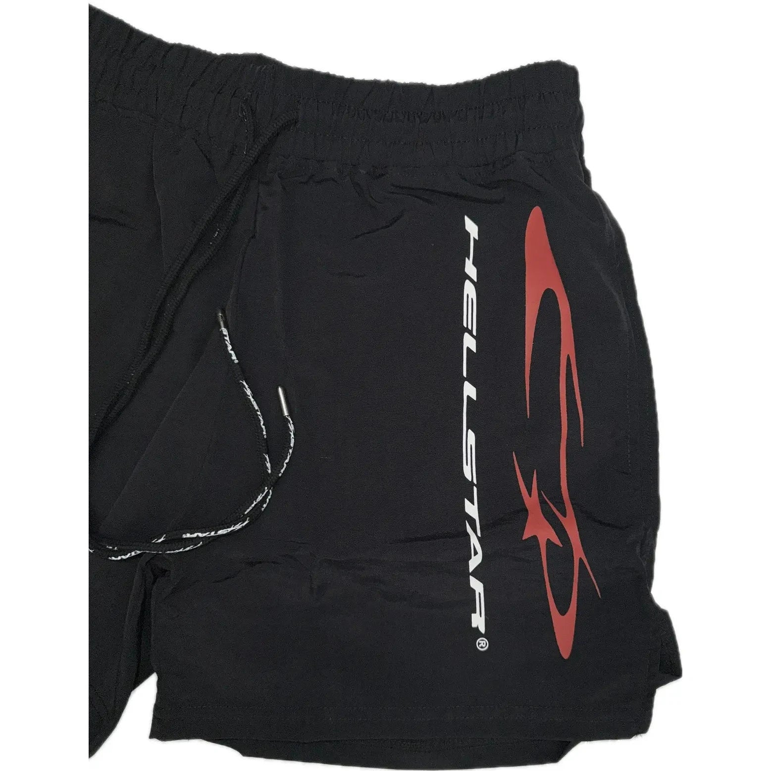 Hellstar Shorts Logo | Black / Red