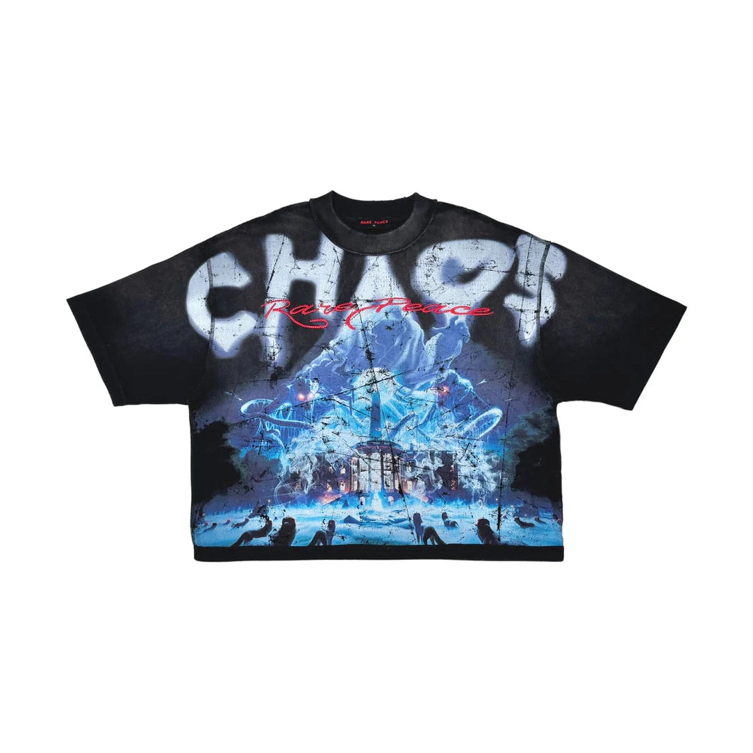 Rare Peace 'THE END OF AN ERA' Oversized Cropped T-shirt