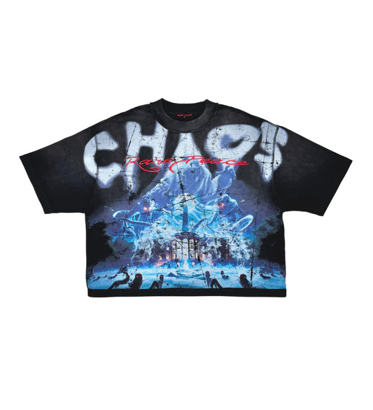 Rare Peace 'THE END OF AN ERA' Oversized Cropped T-shirt