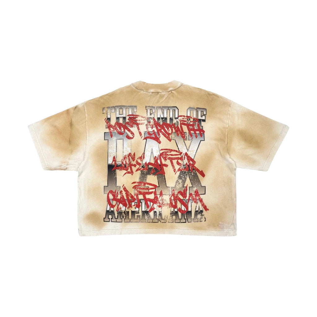 Rare Peace 'TRUST NO ONE' Oversized Cropped T-shirt