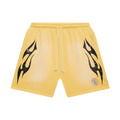 Hellstar Sweat Shorts Flames | Yellow