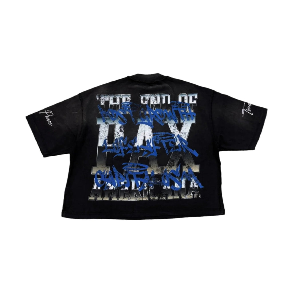 RARE PEACE God's Tear Graphic Crop Tee