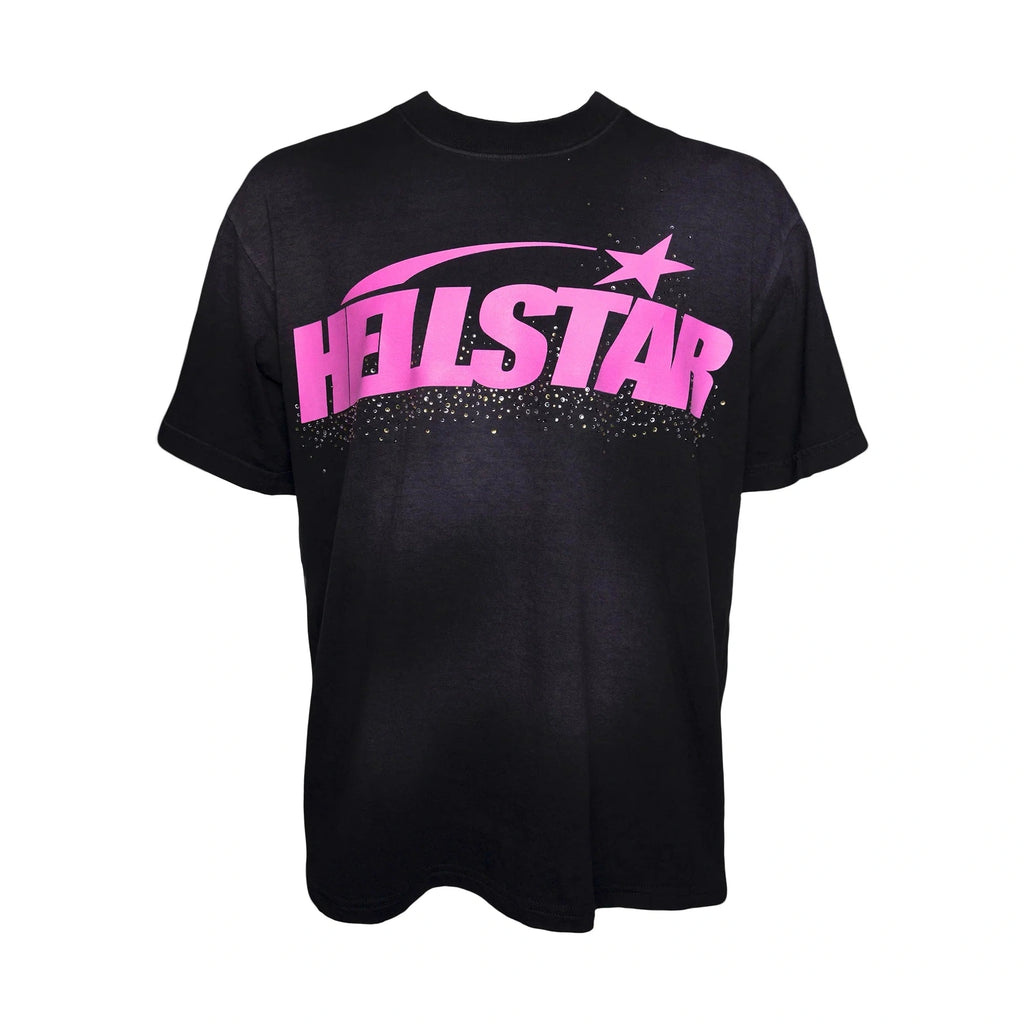 Hellstar Classic Rhinestone Logo T-Shirt