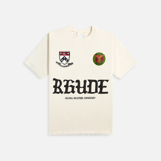 Runway Script Tee White