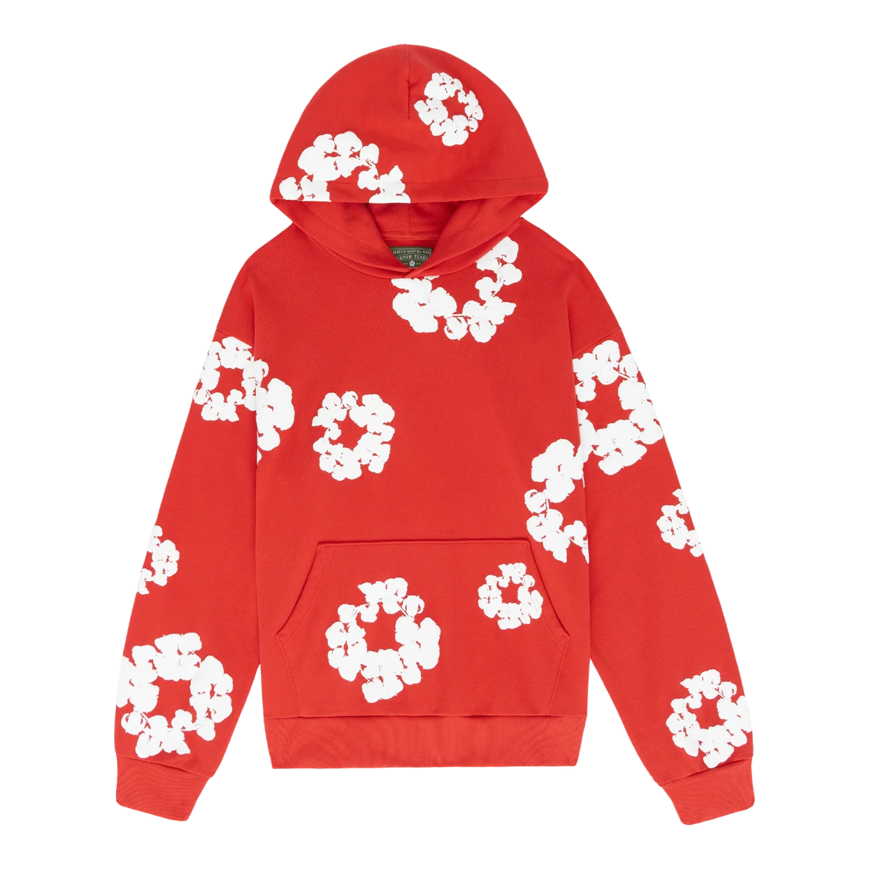 Denim Tears The Cotton Wreath Hooded Sweatshirt 'Red'o