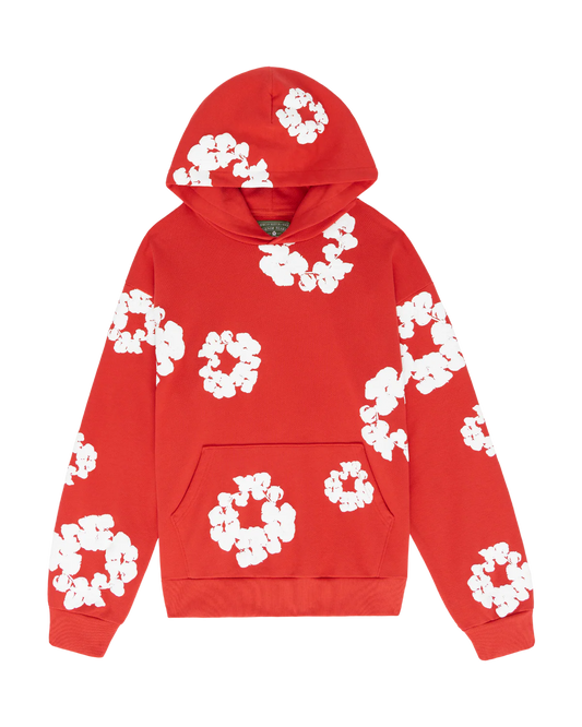 Denim Tears The Cotton Wreath Hooded Sweatshirt 'Red'o