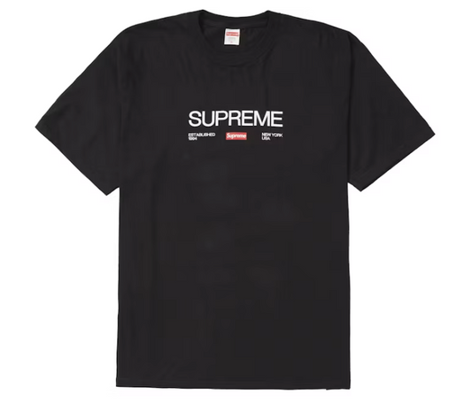 Supreme Est 1994 Tee Black