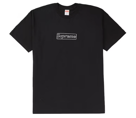 Supreme Kaws Chalk Logo Tee Black