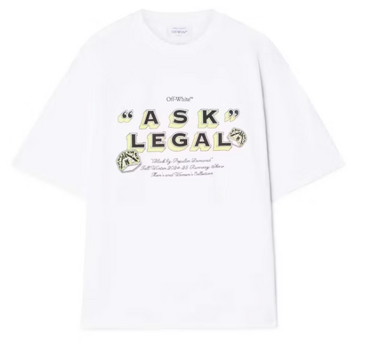Off-White Ask Legal Tee White