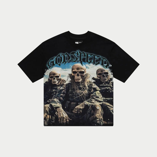 Godspeed Squadron Tee Black