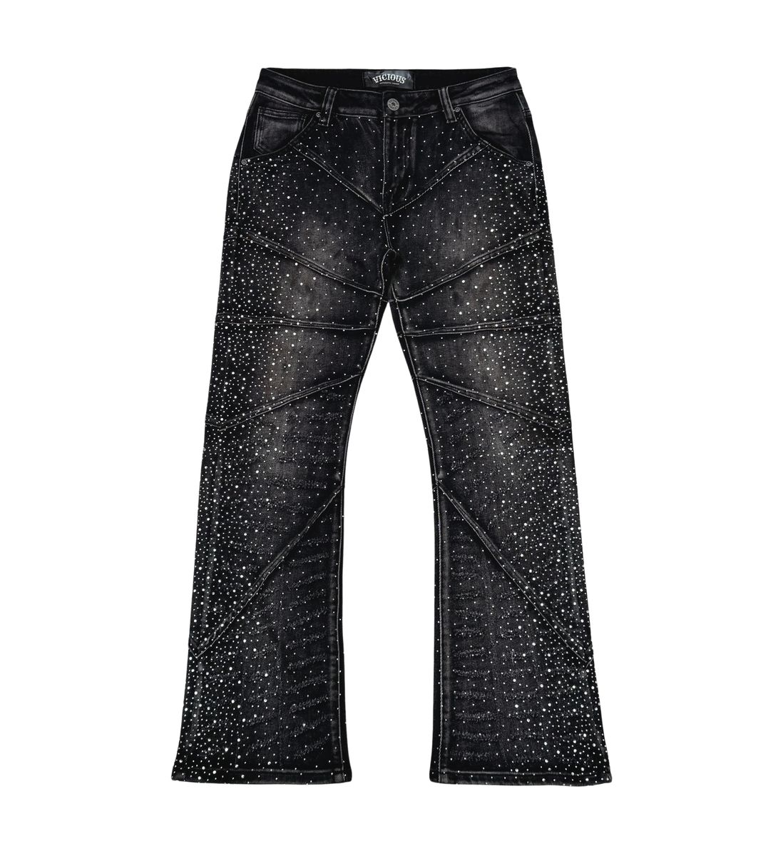 EMBELLISHED RHINESTONE DENIM