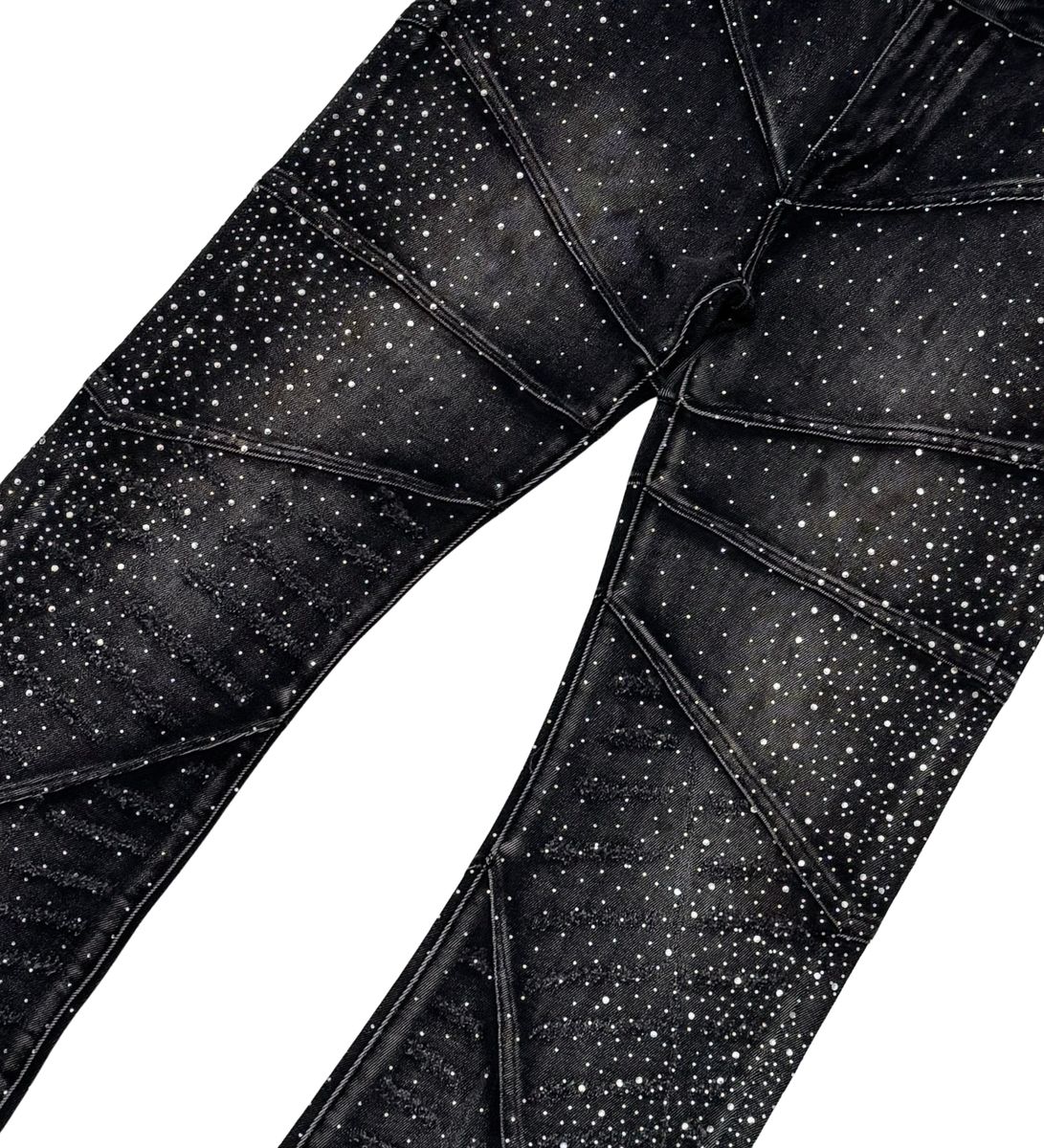EMBELLISHED RHINESTONE DENIM