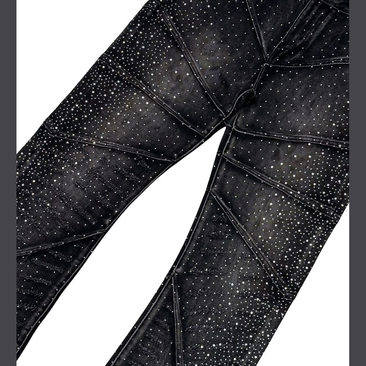 EMBELLISHED RHINESTONE DENIM