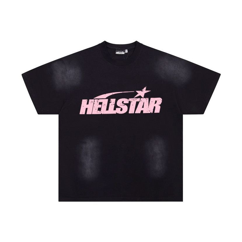 Hellstar Classic T-Shirt (Regular Print) 'Black/Pink'