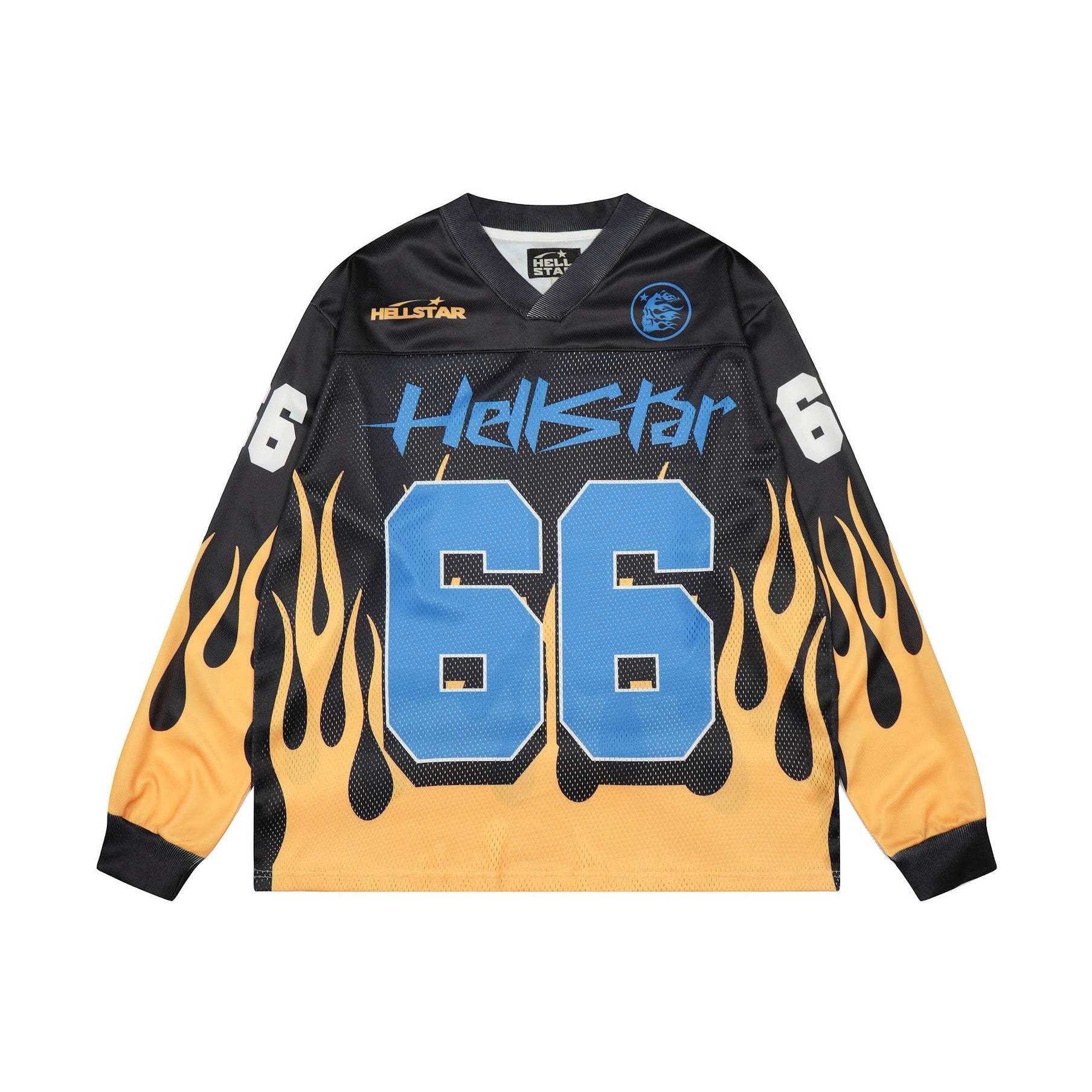 Hellstar Flame 66 Mesh Long Sleeve Tee
