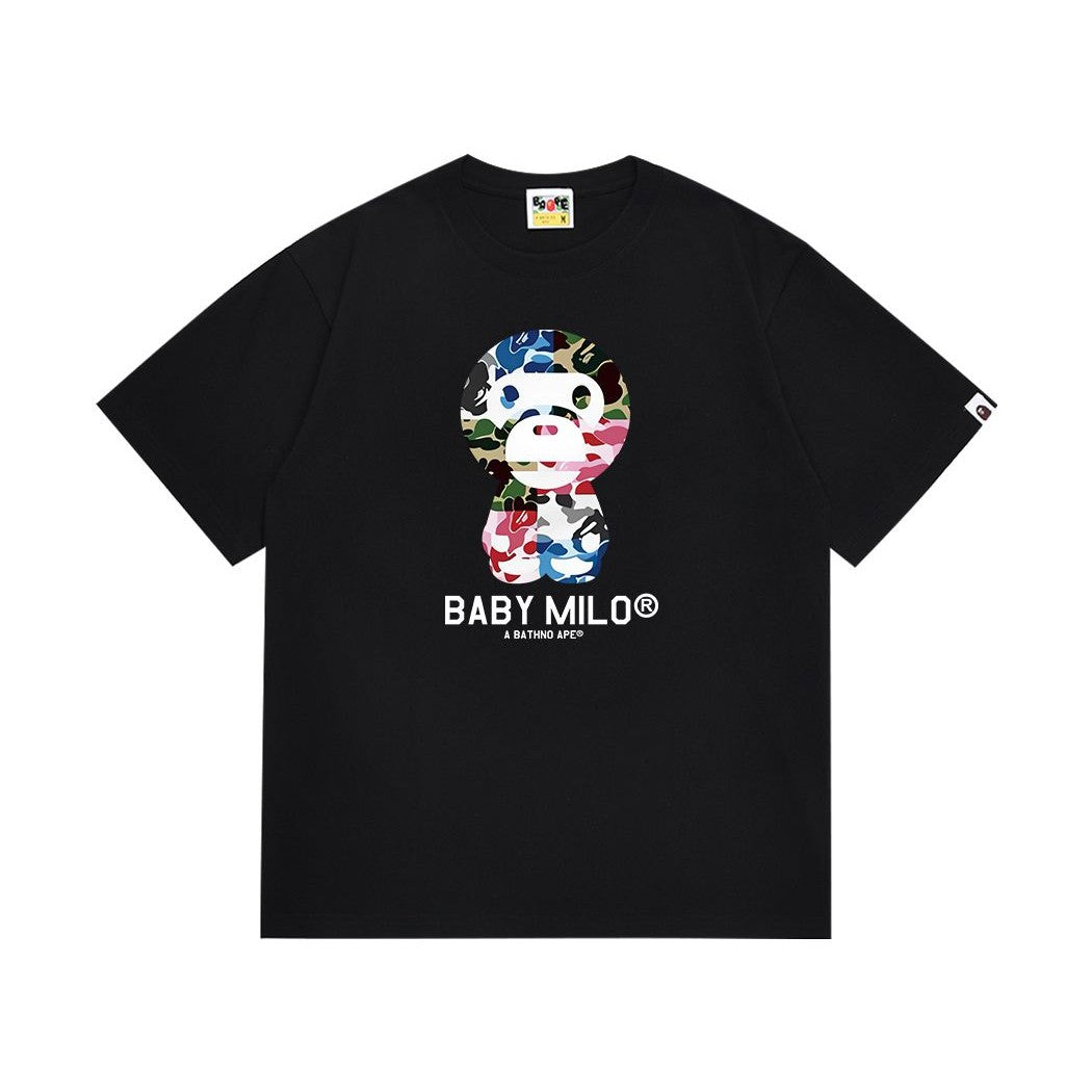 BAPE Baby Milo Multi Camo Tee Black